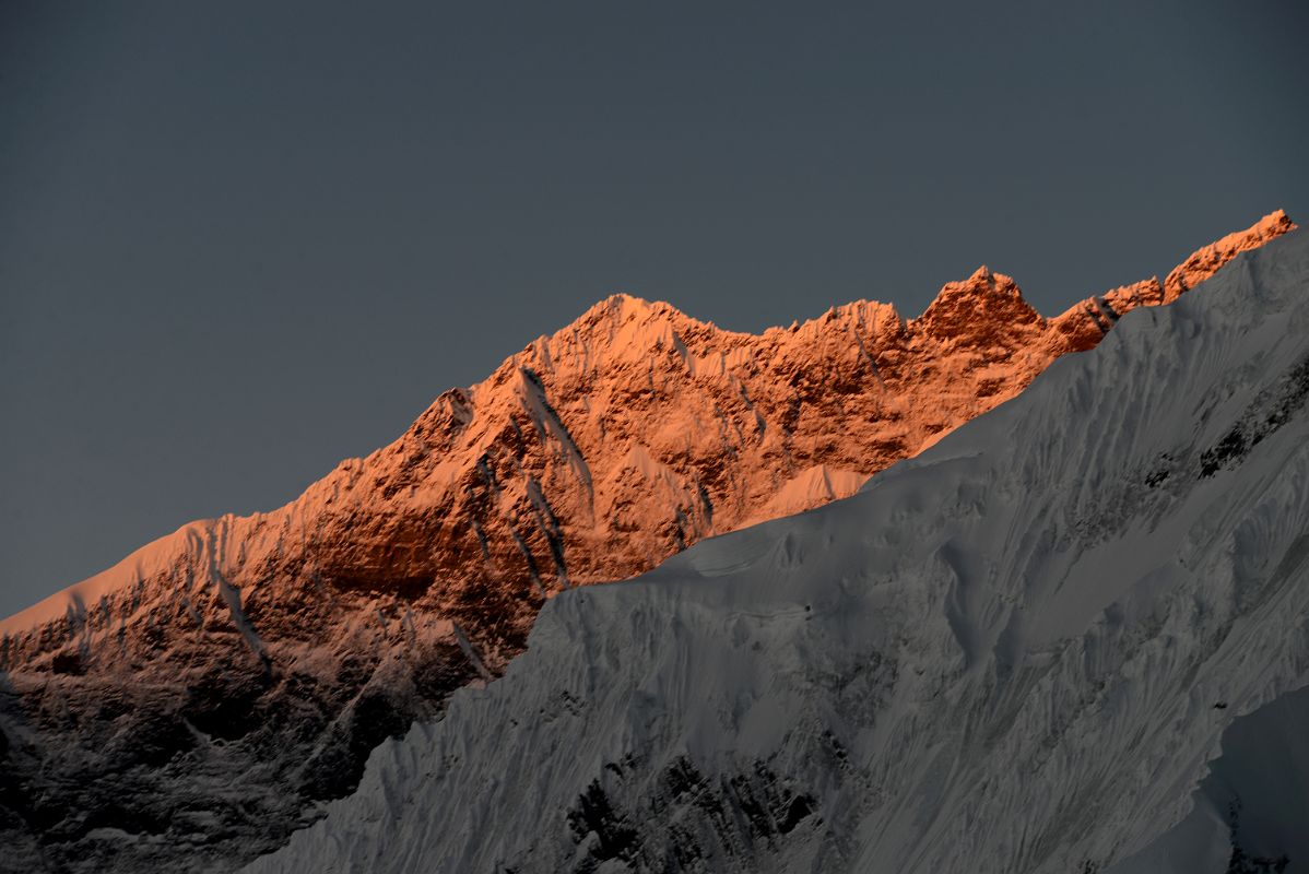 03 Sunrise On Lhotse Shar, Lhotse Middle And Lhotse Main From The Climb From Lhakpa Ri Camp I To The Summit 